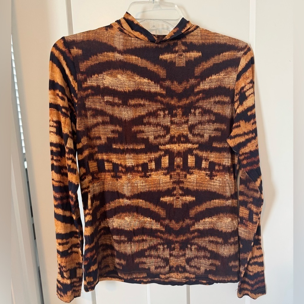 Ulla Johnson Aurelia Long Sleeve mock neck Top - Picture 7 of 8
